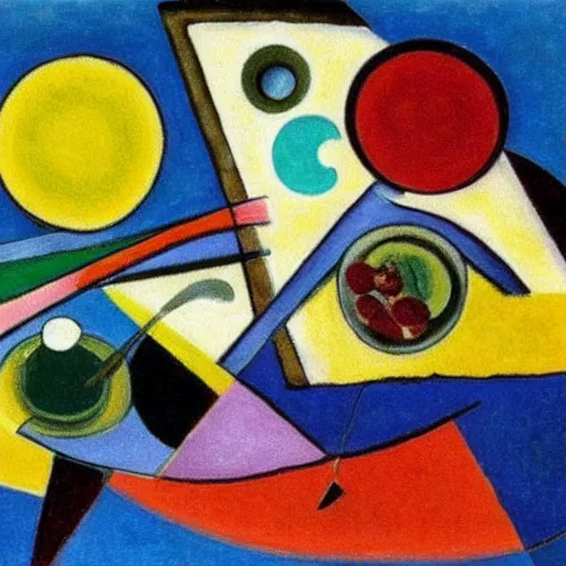 Prompt: a healthy breakfast by kandinsky