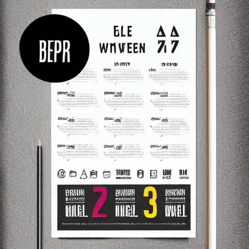 Prompt: demo poster of a handwritten font, behance, white background