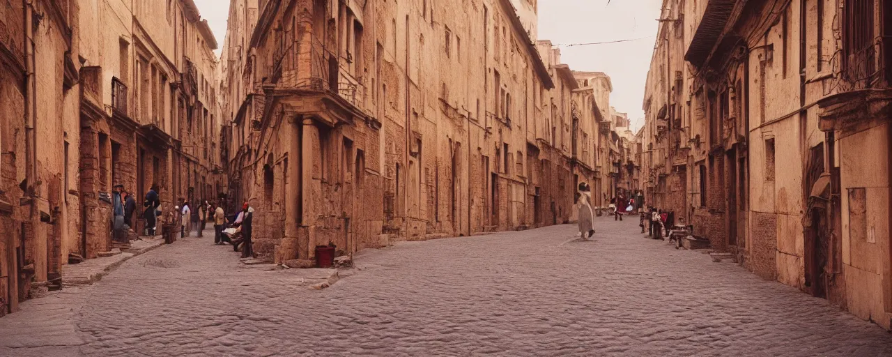 Prompt: wide shot of spaghetti in ancient roman streets and, sigma 8 0 mm, cinematic lighting, photography, wes anderson, kodachrome