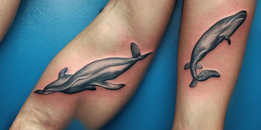 Image similar to realistic tattoo design drawn on paper of whales, golden, delicate, hyper realism, 1 4 5 0, ink, ultra realistic, 8 k