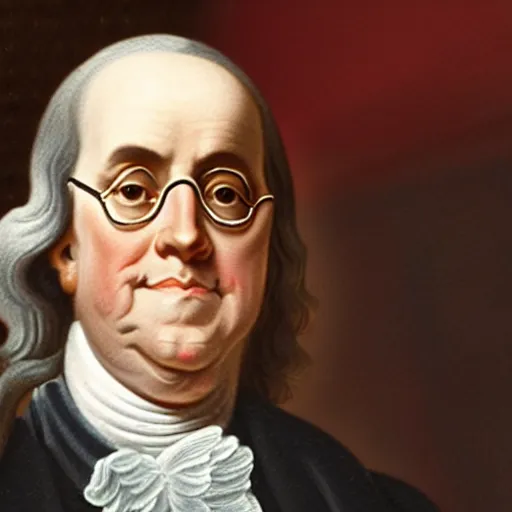 Image similar to photo of benjamin franklin at the met gala