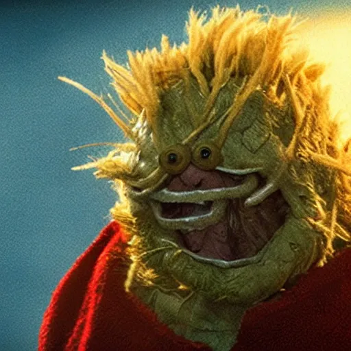 Image similar to donald trump as the thing from fantasic 4