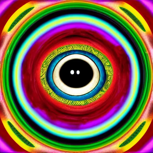 Image similar to an eye, plurality, in the style of the band tool