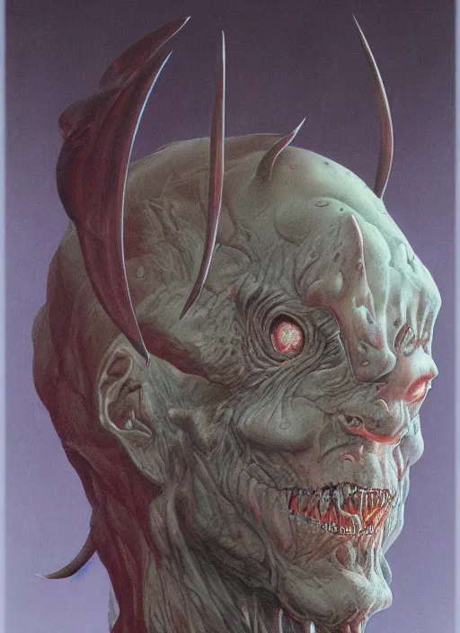 Image similar to a portrait of a demon by wayne barlowe