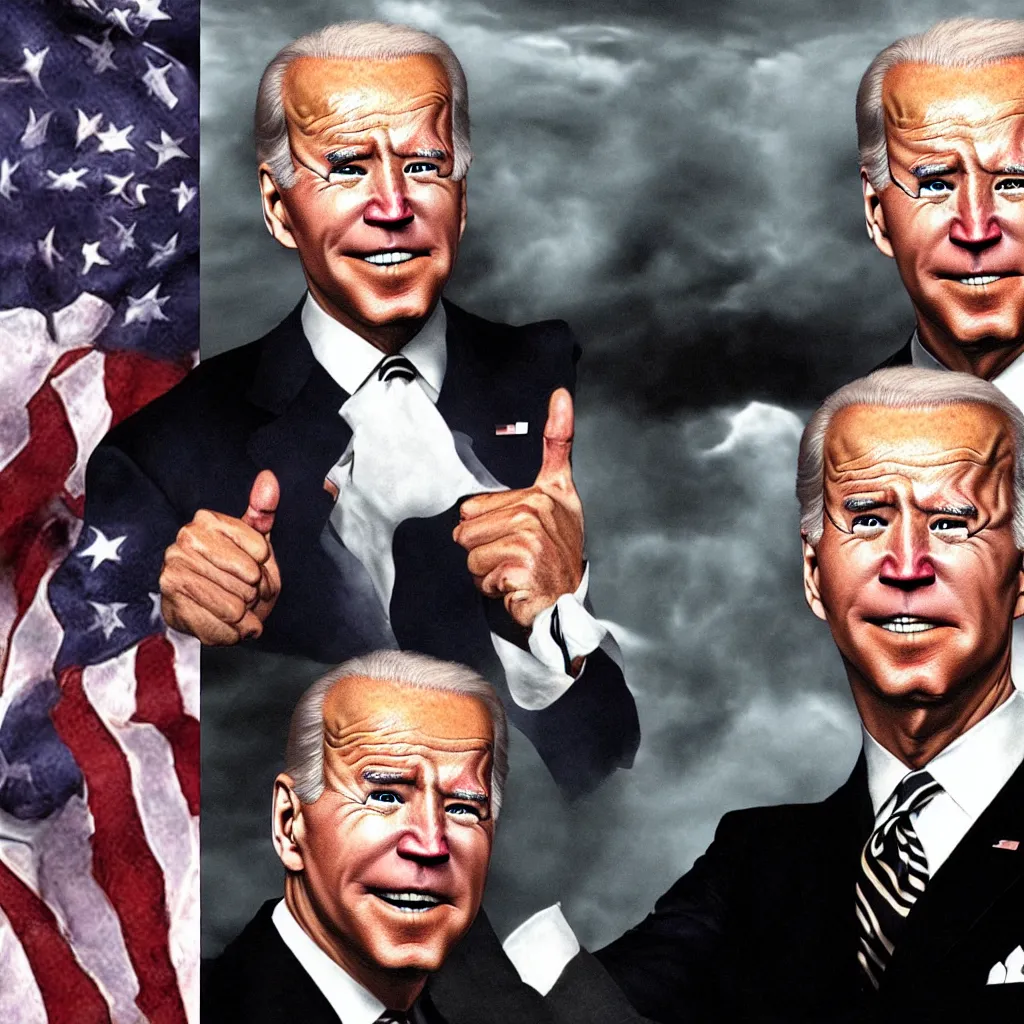 Image similar to joe biden in mortal kombat 4 videogame, photorealistic