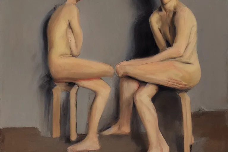 Image similar to art by michael borremans
