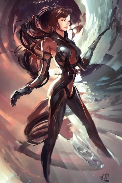 Image similar to human android in a blade and soul spinoff artbook rendered by the artist Hyung tae Kim, Jiyun Chae, Lê Long, Joe Madureira, trending on Artstation by Hyung tae Kim, artbook, Stanley Artgerm Lau, WLOP, Rossdraws , James Gurney