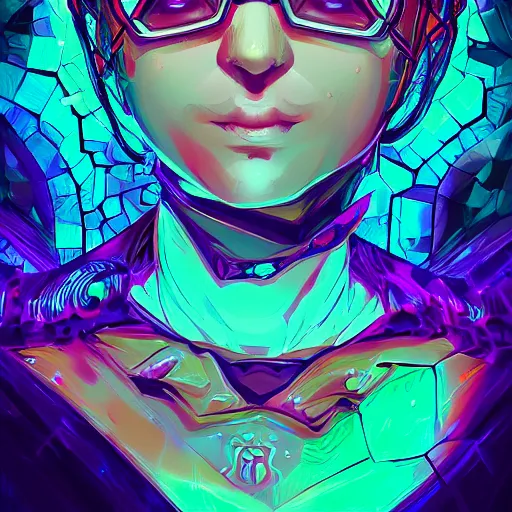 Image similar to skill magic geek inside matrix deepdream radiating a glowing aura stuff loot legends stylized digital illustration video game icon artstation lois van baarle, ilya kuvshinov, rossdraws,