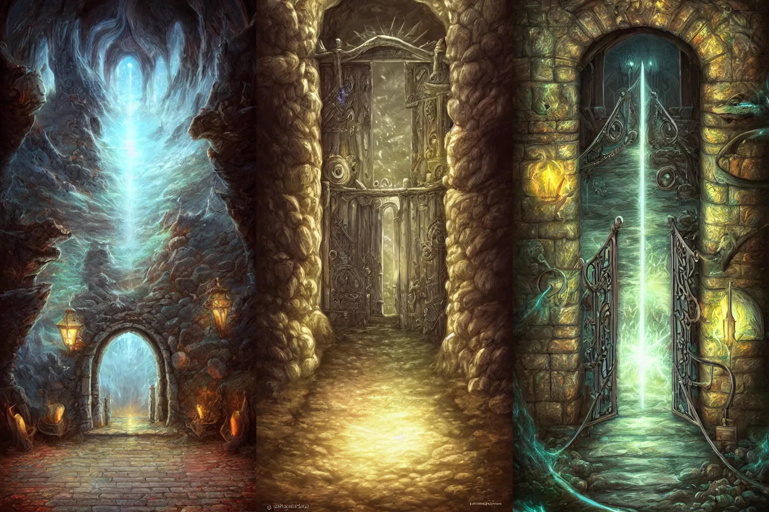 Prompt: the gate to the eternal kingdom of chalk!!!, fantasy, digital art, hd, detailed.