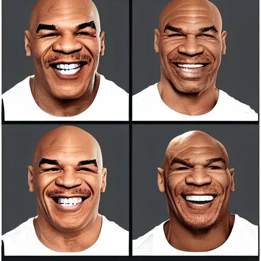 Prompt: mr clean mr clean mr clean and mike tyson laughing