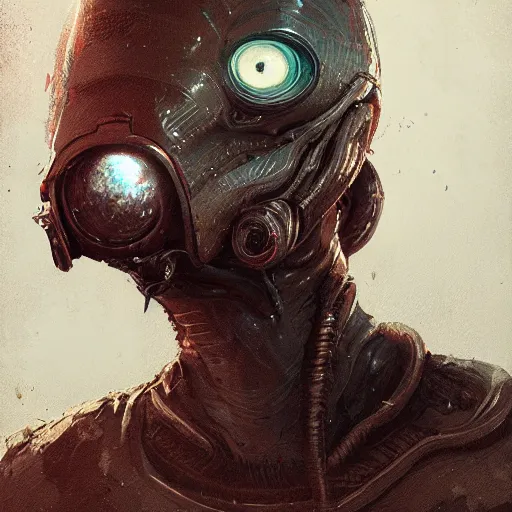 Image similar to detailed portrait alien, elite, by Ismail inceoglu dragan bibin hans thoma greg rutkowski Alexandros Pyromallis Nekro Rene Maritte Illustrated, Perfect face, fine details, realistic shaded, fine-face, pretty face