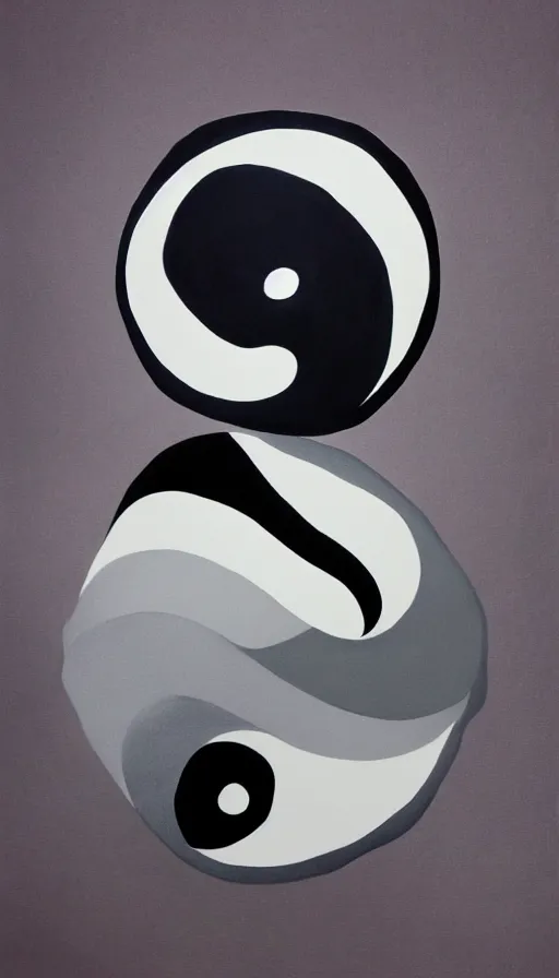 Prompt: Abstract representation of ying Yang concept, by Julie de Graag