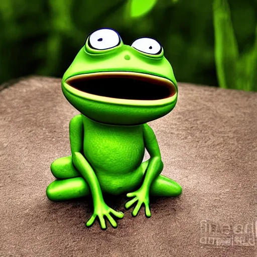 Prompt: pepe the frog, realistic old photograph