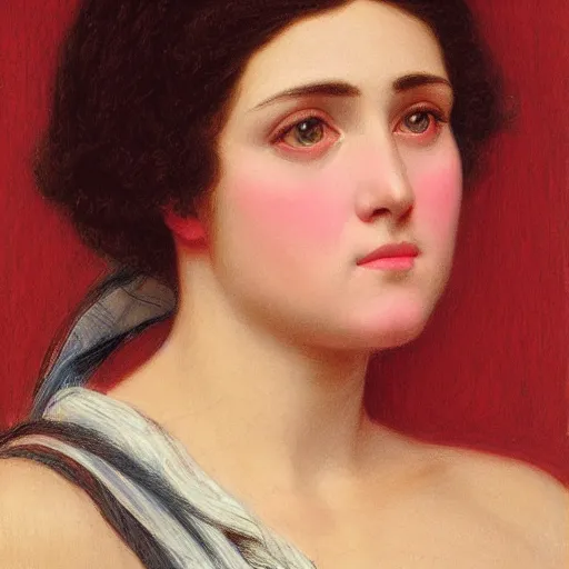 Prompt: sketch study of a woman by john william godward