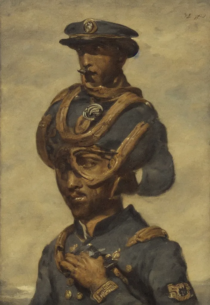 Prompt: navy seal painted by theodore gericault