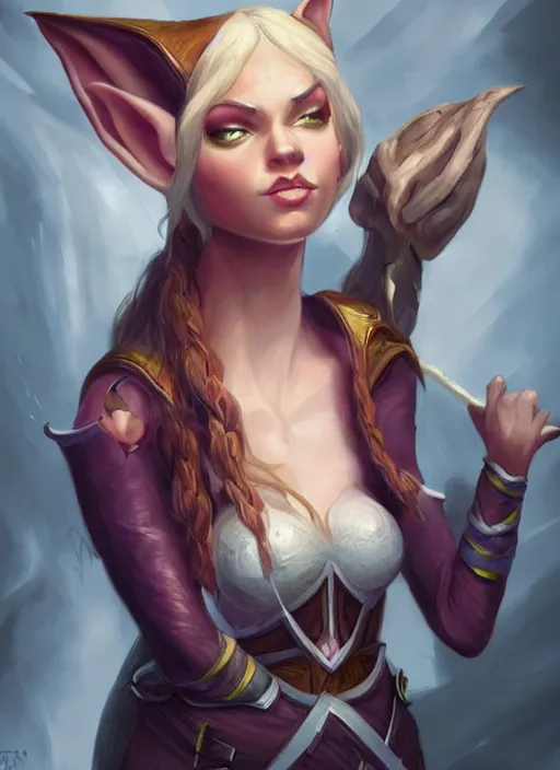 Image similar to an epic fantastic realism portrait painting of a fantasy elf woman, concept art, dynamic lighting, rpg portrait, DAZ