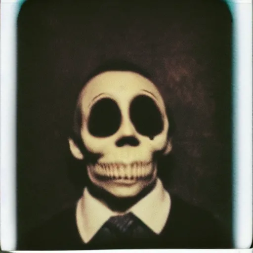 Image similar to creepy and strange polaroid photo