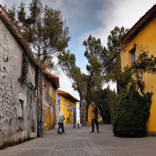 Prompt: Photography of Telheiro, Maceira (Leiria) 20 years in the future