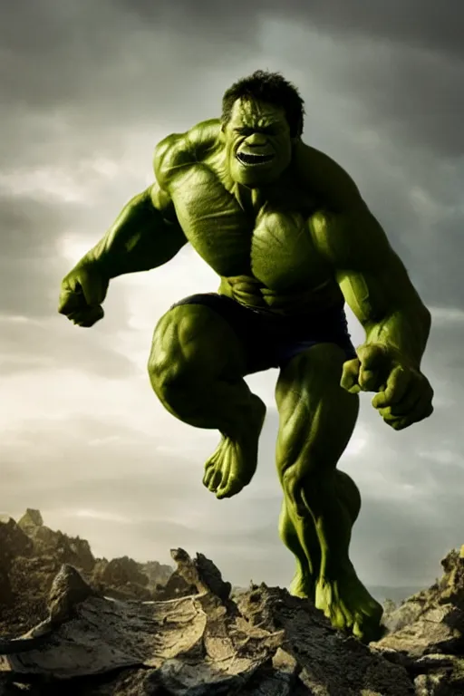 Prompt: chadwick booseman dressed like the hulk, 8 k, hdr, great light, by greg rutkowski and annie leibowitz