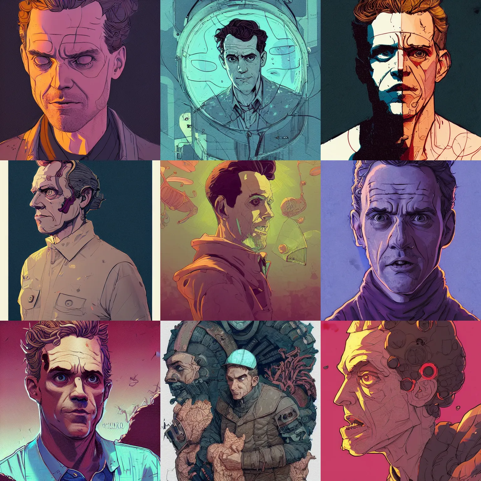 Prompt: a study of cell shaded portrait of Jordan Peterson concept art, llustration, post grunge, concept art by josan gonzales and wlop, by james jean, Victo ngai, David Rubín, Mike Mignola, Laurie Greasley, highly detailed, sharp focus, alien, Trending on Artstation, HQ, deviantart, art by artgem