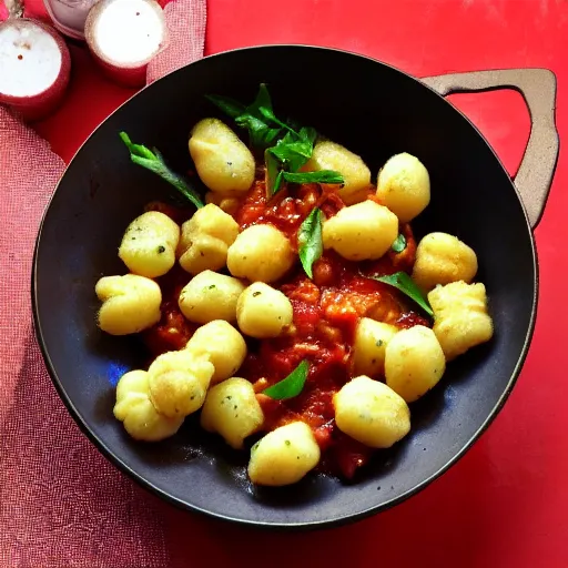 Prompt: a tasty gnocchi dish