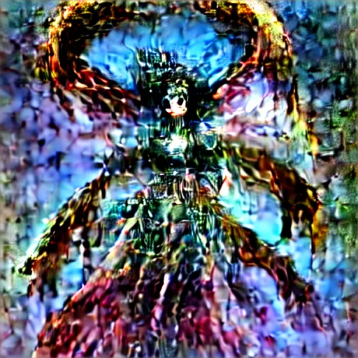 Image similar to cyber dragon angel pimp