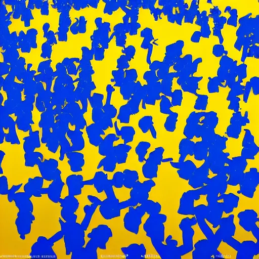 Prompt: high quality picture of thousands of people celebrating with ukrainian blue-yellow flags, rich vivid colors, ambient lighting, dynamic lighting, 4k, HQ, official media, anime key visual, makoto shinkai, ilya kuvshinov, lois van baarle, rossdraws, detailed, trending on artstation-W 1024