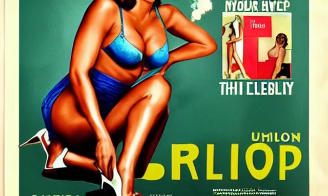 Image similar to halle berry in pin up poster