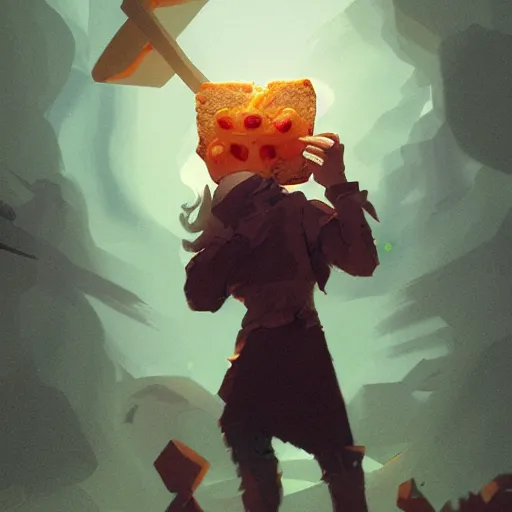 Image similar to portrait of viking toast, bread type pokemon, strong pixar wonder bread warrior, volumetric lighting, dynamic composition, art by sachin teng and sergey kolesov and ruan jia and heng z, scifi, fantasy, hyper detailed, ultra realistic, sharp focus, wildlife photography, national geographic, octane render, concept art