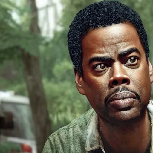 Prompt: Chris rock in the last of us 2 4K quality super realistic