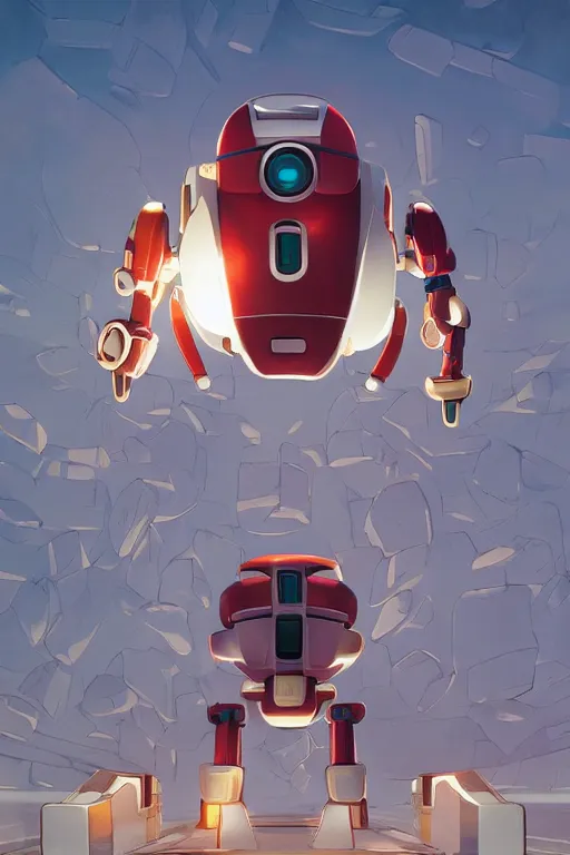 Image similar to metabots medabots medarotto medarot robot minimalist comics, behance hd by jesper ejsing, by rhads, makoto shinkai and lois van baarle, ilya kuvshinov, rossdraws global illumination ray tracing hdr radiating a glowing aura