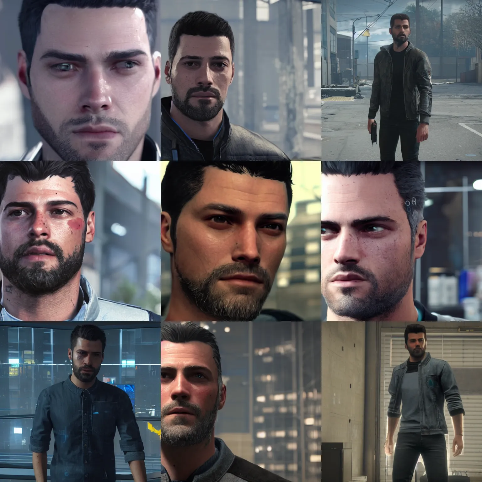 Prompt: Cauã Reymond in Detroit become human