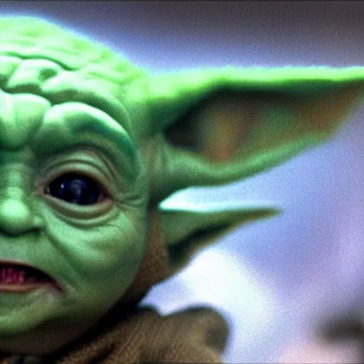 Prompt: Baby Yoda As the joker 4K quality super realistic