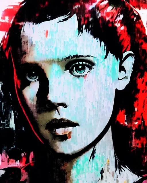 Image similar to photo of millie bobby brown by yoji shinkawa