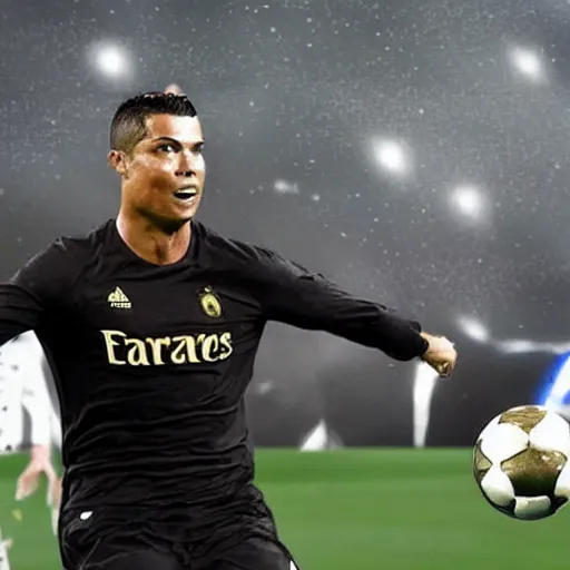 Image similar to ronaldo winning ballandor 2 0 2 2, ultra realistic, 8 k, award winning photography