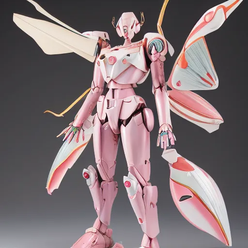 Prompt: futuristic nymphaea themed mecha waterlily upper body, sepals forming helmet, highly detailed, nymphaea, 8 k hd resolution, barbatos gundam with detailed floral inlay, bandai box art, star wars, makoto kobayashi, frank gehry, raymond swanland