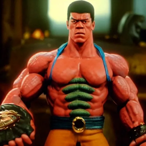 Image similar to john cena as jagi in fist of the north star, 4 k