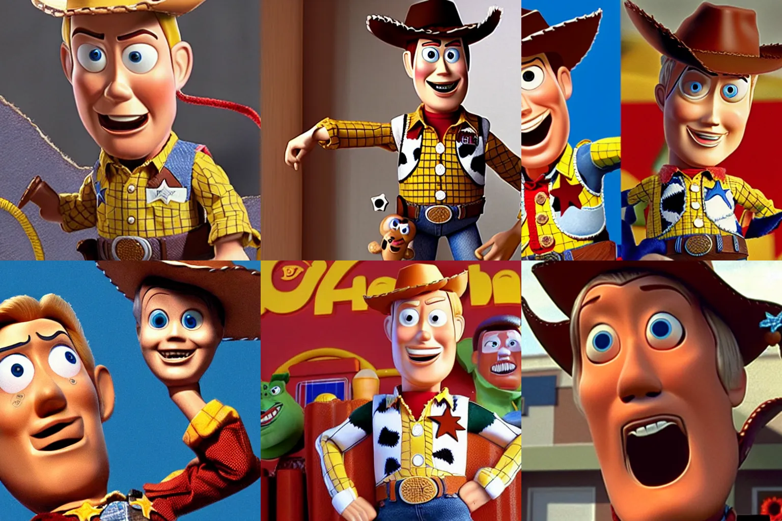 Prompt: Gary Busey as woody from toy story