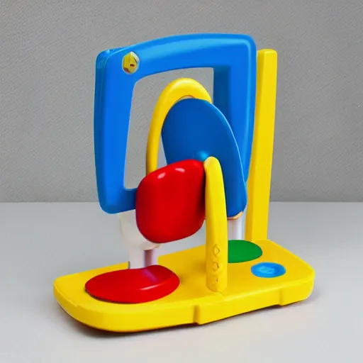 Prompt: fisher price my first guillotine, product photography