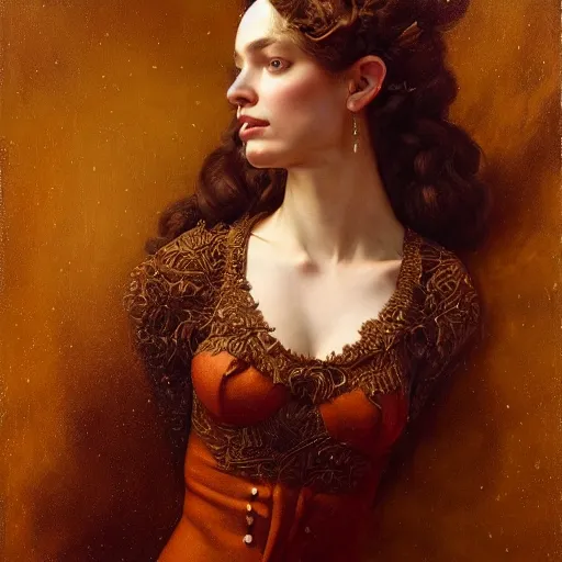 Image similar to highly detailed oil painting | very intricate | cinematic lighting | award - winning | avocado dress design | by roberto ferri, by tom bagshaw, by j. c. leyendecker and klimt, american romanticism, by austin osman spare, artstation, cgsociety, official art, octane