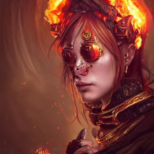 Image similar to pyromancer, maximalist, high detail, 8k, ornate, dark fantasy, realistic, masterpiece, Trending on art station, complex, WLOP