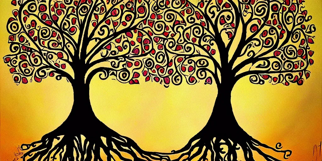Image similar to tree of life by an artist
