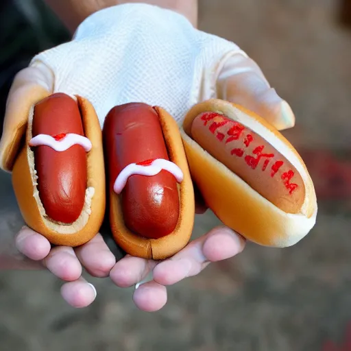 Image similar to hot dog hands