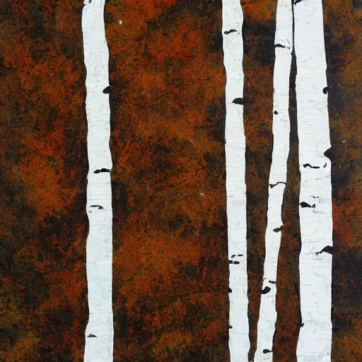 Prompt: abstract art representing aspen poplar