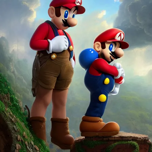 Prompt: john locke wearing super mario cosplay, plumbing jungle, detailed, centered, digital painting, artstation, concept art, donato giancola, joseph christian leyendecker, wlop, boris vallejo, breathtaking, 8 k resolution, extremely detailed, beautiful, establishing shot, artistic, hyperrealistic, beautiful face, octane render, cinematic lighting, dramatic lighting, masterpiece