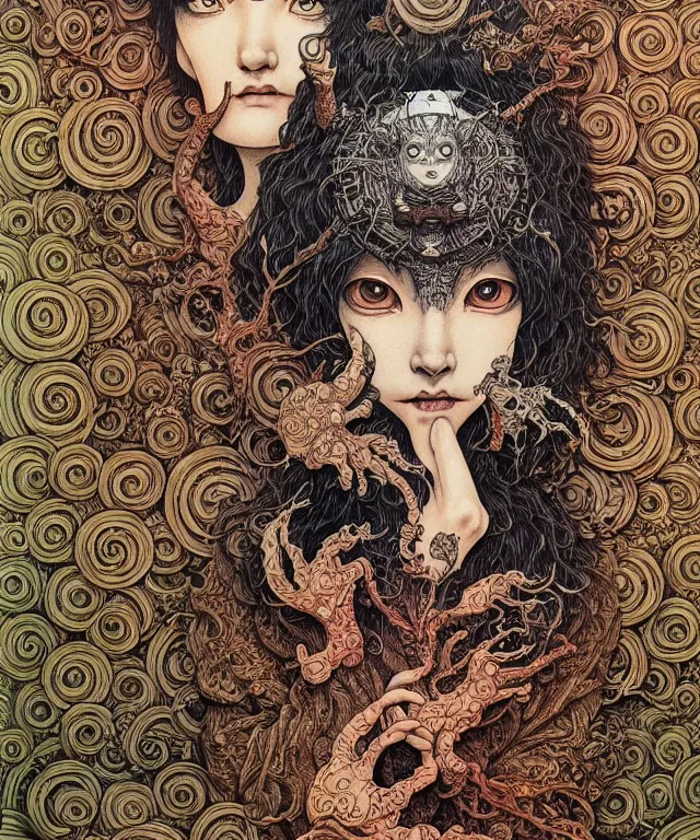 Prompt: portrait painted in jacek yerka style drawn by vania zouravliov and takato yamamoto, inspired by d & d, intricate acrylic gouache painting, high detail, sharp high detail, artstation