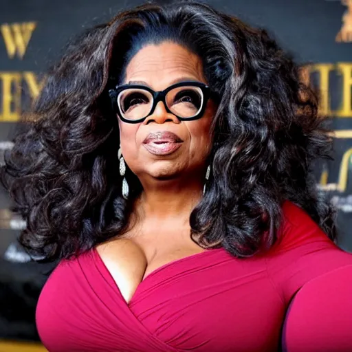 Image similar to oprah winfrey becoming antichrist ruler of the world, evil arcane ritual, eldritch horror,