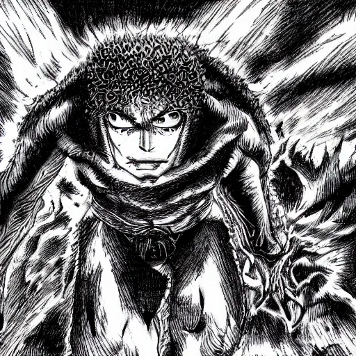 Prompt: hell drawn by Kentaro Miura, high definition