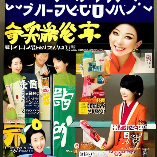 Image similar to bright japanese magazine advertisements