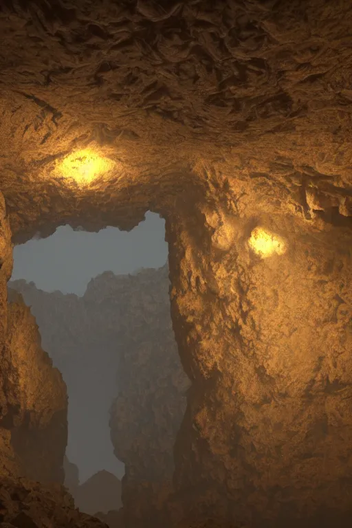Image similar to mechanoids mining resources in a cave with minimal lighting in the style of claude monet, cinematic lighting, raytracing, 8 k, octane render, volumetric, vivid, beautiful, hyperrealism
